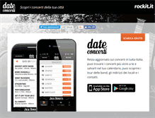 Tablet Screenshot of dateconcerti.com